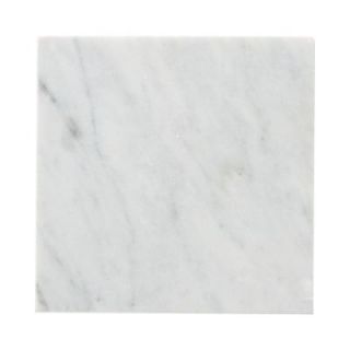 Jeffrey Court Carrara 6 in. x 6 in. Honed Marble Floor/Wall Tile (4 pieces/1 sq. ft./1pack) 99073