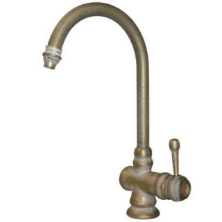 Whitehaus Single Handle Kitchen Faucet in Speckled Brass WH17606 SBRAS
