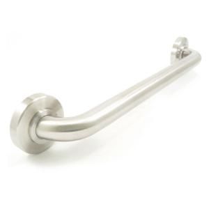 WingIts Platinum Designer Series 30 in. x 1.25 in. Grab Bar Taper in Satin Stainless Steel (33 in. Overall Length) WPGB5SN30TAP