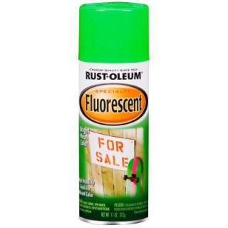 Rust Oleum Specialty 11 oz. Green Fluorescent Spray Paint (6 Pack) 1932830