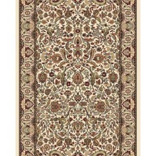 Home Dynamix Super Kashan Ivory 2 ft. 2 in. x Your Choice Length Roll Runner 27RN SK8302 100