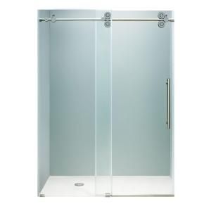 Vigo 72 in. x 74 in. Frameless Bypass Shower Door in Chrome with Clear Glass VG6041CHCL7274