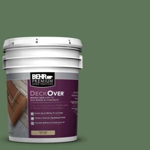BEHR Premium DeckOver 5 gal. #SC 126 Woodland Green Wood and Concrete Paint 500005