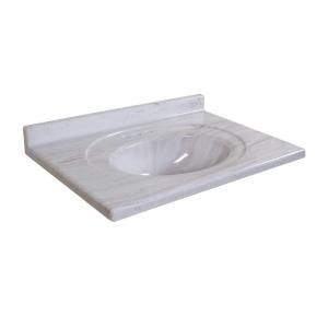 Glacier Bay Windsor 31 in. AB Engineered Composite Vanity Top with Basin in Light Coco W31GB LC