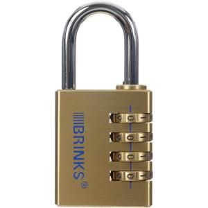 Brinks Home Security 1 9/16 in. (40 mm) Resettable Combination Solid Brass Padlock 171 40051