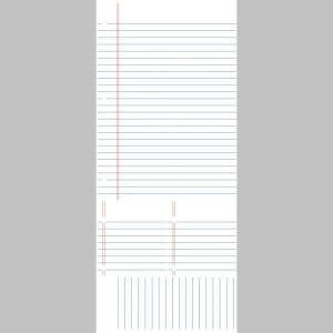 5 in. x 19 in. Notebook Paper Dry Erase Peel and Stick Giant Wall Decals RMK2349GM