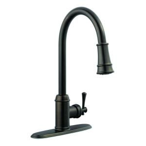 Design House Ironwood Single Handle Kitchen Faucet in Brushed Bronze 524728