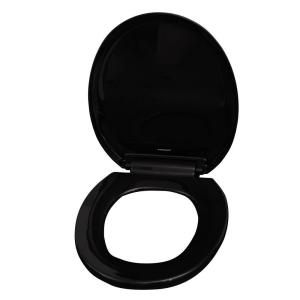 Barclay Products Round Closed Front Toilet Seat in Black DISCONTINUED SCSRF BL