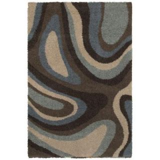 Mohawk Ink Swirl Cocoa 5 ft. x 8 ft. Area Rug 286989
