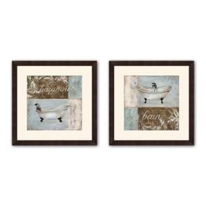 PTM Images 17 in. x 17 in. Le Bain Matted Framed Wall Art (2 Piece) 2 7147