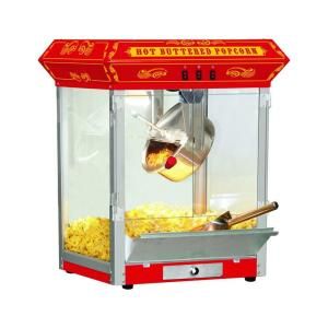 Funtime Carnival Style 8 oz. Hot Oil Popcorn Machine in Red FT825CR