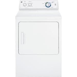 GE 6.8 cu. ft. Gas Dryer in White GTDP180GDWW