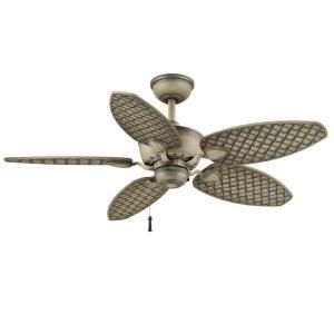 Hampton Bay Largo 48 in. Outdoor Weathered Zinc Fan 26685