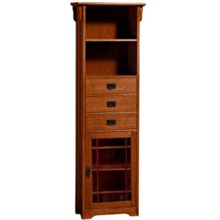 Home Decorators Collection Craftsman 22 in. Wood Dark Oak Bath Linen Cabinet DISCONTINUED 3935940540