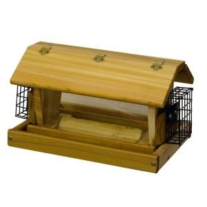 Stovall Products Medium Flip Top Mixed Seed Feeder with Suet Baskets SP3FB