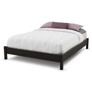 South Shore Furniture Gravity Queen Platform Bed in Ebony 3577203