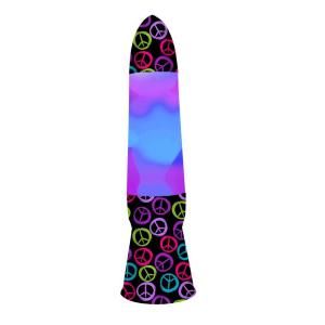 Rock Your Room 18 in. Peace Sign Rocket Volcano Lamp DISCONTINUED K639955