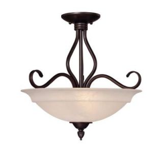 Illumine 3 Light Ceiling Fixture English Bronze Semi Flush Mount CLI SH202851567