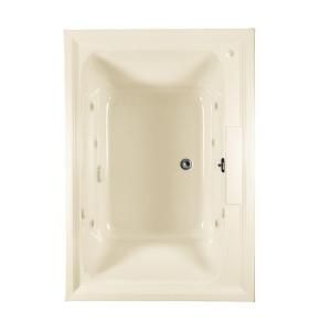 American Standard Town Square EcoSilent 5 ft. Whirlpool and Air Bath Tub with Chromatherapy in Linen 2748.448WCK2.222