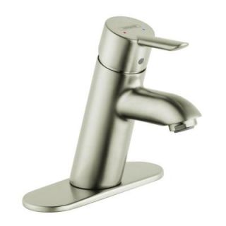 Hansgrohe Focus S Single Hole 1 Handle Low Arc Bathroom Faucet in Brushed Nickel 31701821
