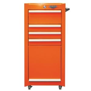 Viper 16 in. 4 Drawer Tool/Salon Cart in Orange V1804ORR