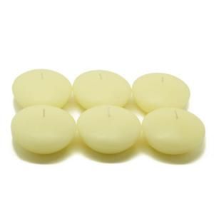 Zest Candle 3 in. Ivory Floating Candles (12 Box) CFZ 046