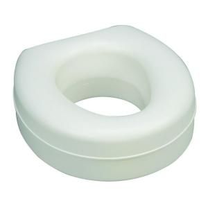 HealthSmart Deluxe Plastic Toilet Seat in White 522 1508 1900HS