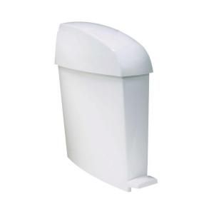 Rubbermaid Commercial Products 3 gal. White Sanitary Trash Bin RCP 750243