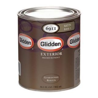 Glidden Premium 32 oz. Satin Latex Dark Colors Exterior Base Paint GL6913 04