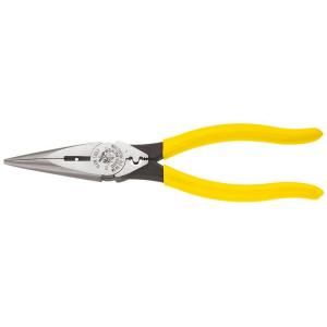 Klein Tools 8 in. Long Nose Multi Purpose Pliers D203 8NCR