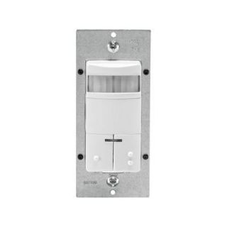 Leviton Decora Dual Relay Passive Infrared Wall Switch Occupancy Sensor, CA ONLY   White 006 ODS0D TDW