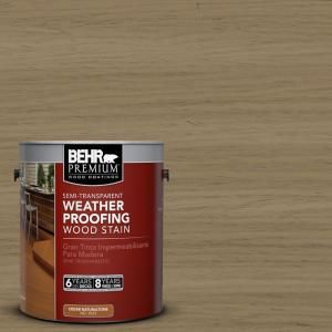 BEHR Premium 1 gal. #ST 121 Sandal Semi Transparent Weatherproofing Wood Stain 508801