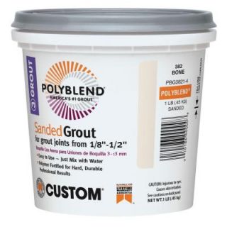 Polyblend #382 Bone 1 lb. Sanded Grout PBG3821