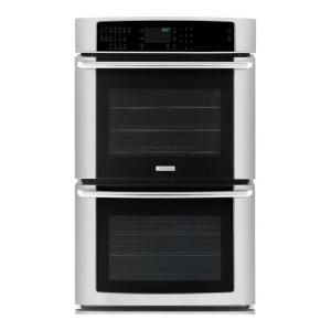 Electrolux IQ Touch 27 in. Double Electric Wall Oven Self Cleaning with Convection in Stainless Steel EI27EW45JS