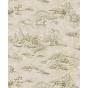 Brewster 56 sq. ft. Toile Wallpaper 145 62641