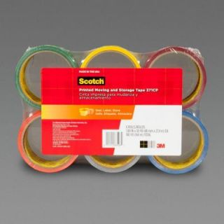 Scotch 1.88 in. x 30 yds. Printed Moving and Strorage Tape (6 Pack) 371CP