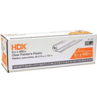 HDX 9 ft. x 400 ft. 0.31 mil High Density Painters Plastic HSHD09 400