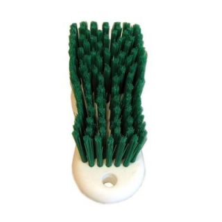 ProLine 6 in. Green Polypropylene Bristle Scrub Brush with White Handle BRU FSCBGRN