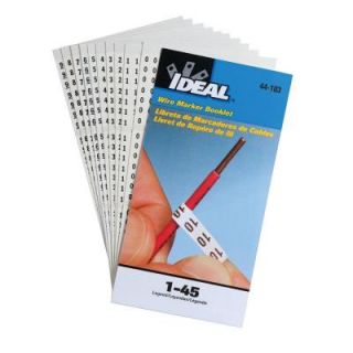 Ideal Characters 1 45, 10 Pack Wire Marker Booklet Legend 44 103