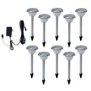 Brinkmann 10 Piece Low Voltage LED Stainless Steel Path Light Kit  DISCONTINUED 8428 0302 0T