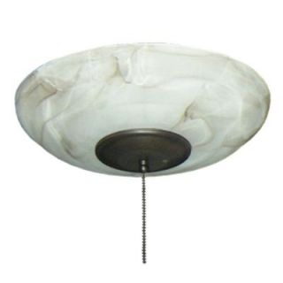 TroposAir 171 Mocha Large Bowl Oil Rubbed Bronze Ceiling Fan Light 3171+9627
