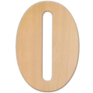 Jeff McWilliams Designs 23 in. Oversized Unfinished Wood Letter (O) 300344