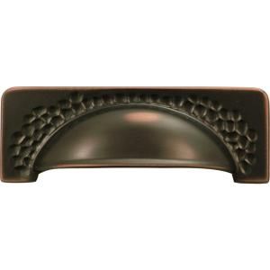 Hickory Hardware Craftsman 96 mm Oil Rubbed Bronze Cup Pull P2174 OBH