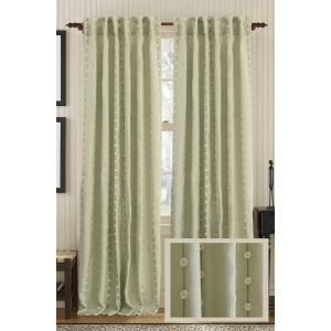 Fine Living Edition Linen Fog Green Rod Pocket Curtain 127