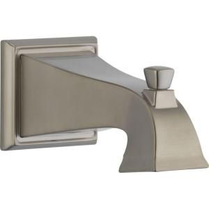 Delta Dryden 7 1/2 in. Non Metallic Pull Up Diverter Tub Spout in Stainless RP52148SS