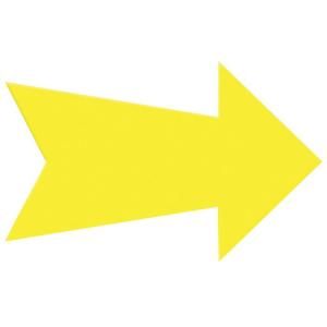 The Hillman Group 9.25 in. x 23 in. Corrugated Plastic Yellow Arrow Create a Sign 843365