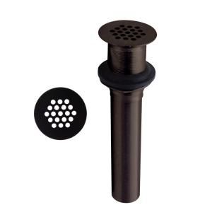 Grid Strainer Lavatory Drain without Overflow Holes in Oil Rubbed Bronze BFNLD5ORB