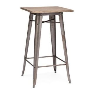 ZUO Titus 41.7 in. Rustic Wood Bar Table 601188