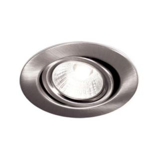 BAZZ 300 Series 4 in. Halogen Recessed Brushed Chrome Interior Applications Light Fixture Kit 303 605