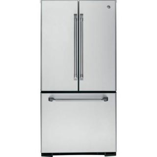 GE Cafe 22.1 cu. ft. Bottom Freezer French Door Refrigerator in Stainless Steel CNE22SSESS